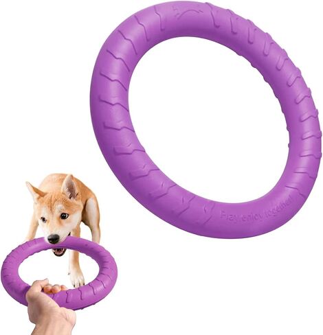 XL Large Indestructible Dog Toys, Dog Chew Toys for Aggressive Chewers,Flying Discs for Medium/Large Breeds. Floating Dog Ring Toys for Throwing, Catching, Grabbing. (12 Inch) in Saudi Arabia