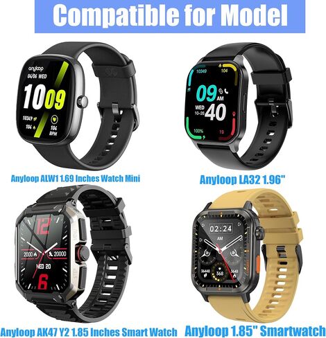 متوافق مع شاحن الساعة الذكية Anyloop، كابل شحن بديل USB مغناطيسي Lamshaw متوافق مع Anyloop ALW1 1.69 بوصة ساعة صغيرة / LA32 1.96 بوصة ساعة ذكية / AK47 Y2 1.85 بوصة ساعة ذكية / 1.85 بوصة ساعة ذكية in Saudi Arabia