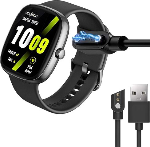 متوافق مع شاحن الساعة الذكية Anyloop، كابل شحن بديل USB مغناطيسي Lamshaw متوافق مع Anyloop ALW1 1.69 بوصة ساعة صغيرة / LA32 1.96 بوصة ساعة ذكية / AK47 Y2 1.85 بوصة ساعة ذكية / 1.85 بوصة ساعة ذكية in Saudi Arabia
