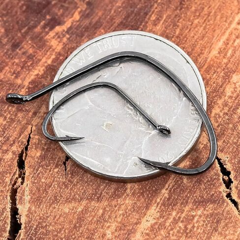 Kahle Hooks for Surf Fishing, 50pcs Pompano Rig Hook Wide Gap Circle Hooks 4# 2# 1# 1/0 2/0 in Saudi Arabia