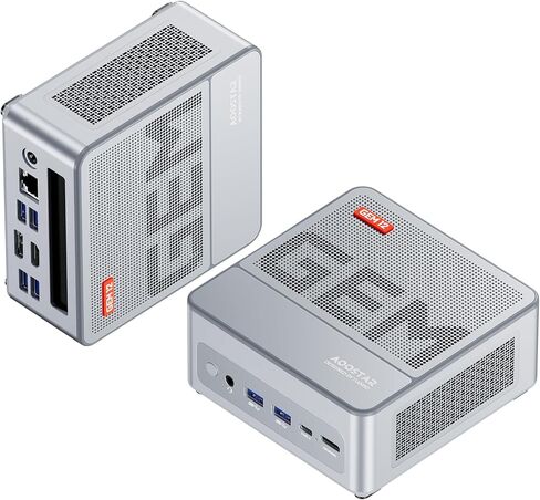 GEM12 AMD Ryzen 7 5825U(8C/16T,up to 4.5GHz), Mini Desktop Computers 16GB DDR4 RAM 512GB M.2 SSD Graphics 8 core 2000 MHz,Support 4K Display/HDMI+DP+Type-C/ 2*m.2 Slots/2.5G LAN/Oculink/ in Saudi Arabia