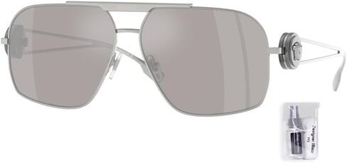 Versace VE2269 62MM Shield Sunglasses For Men + BUNDLE WIth Designer iWear Complimentary Eyewear Kit in Saudi Arabia