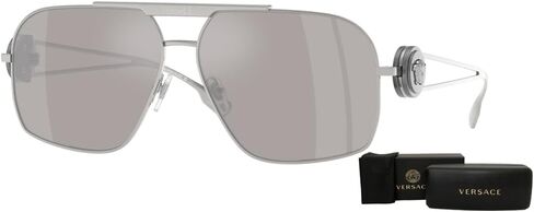 Versace VE2269 62MM Shield Sunglasses For Men + BUNDLE WIth Designer iWear Complimentary Eyewear Kit in Saudi Arabia