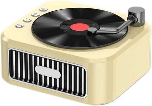 Radio with Built-in Speakers Retro Bluetooth Speaker for Bedroom, Party,Kitchen,Office,Outdoor Bluetooth Speaker Retro Style Bluetooth Speaker Vintage Style (02-White) in Saudi Arabia