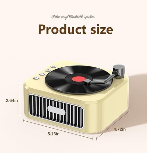 Radio with Built-in Speakers Retro Bluetooth Speaker for Bedroom, Party,Kitchen,Office,Outdoor Bluetooth Speaker Retro Style Bluetooth Speaker Vintage Style (02-White) in Saudi Arabia