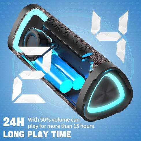 Vanzon V40 Portable Wireless Speaker, 24W Loud Stereo Sound Bluetooth Speaker, 24H Playtime and IPX7 Waterproof Speaker in Saudi Arabia