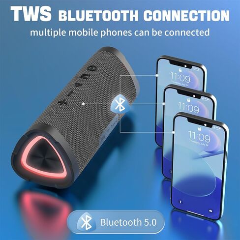 Vanzon V40 Portable Wireless Speaker, 24W Loud Stereo Sound Bluetooth Speaker, 24H Playtime and IPX7 Waterproof Speaker in Saudi Arabia