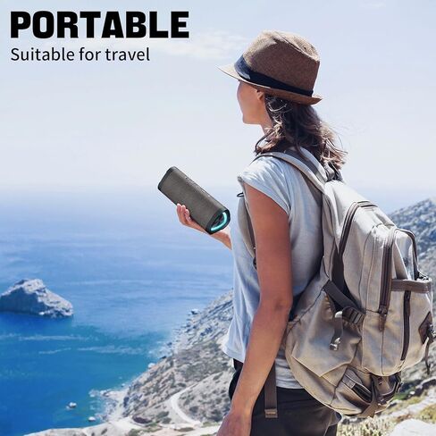 Vanzon V40 Portable Wireless Speaker, 24W Loud Stereo Sound Bluetooth Speaker, 24H Playtime and IPX7 Waterproof Speaker in Saudi Arabia