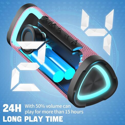 Vanzon V40 Portable Wireless Speaker, 24W Loud Stereo Sound Bluetooth Speaker, 24H Playtime and IPX7 Waterproof Speaker in Saudi Arabia