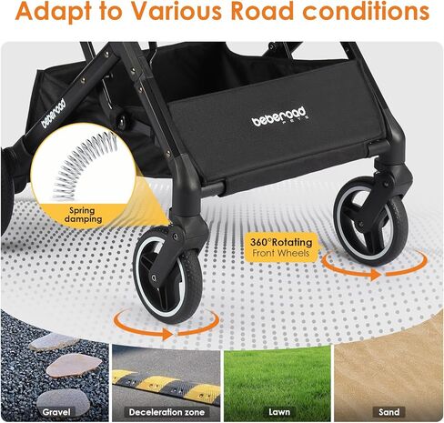 X2 Pet Stroller, Dog Stroller & Cat Stroller for Small Pets Under 33lbs, Equipped with Detachable & Foldable Carrier, Waterproof Pad & Sunshade Canopy in Kuwait