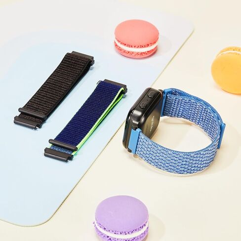 3 Pack Kids Nylon Bands Compatible with Gizmo Watch 3 2 1/Gabb Watch 3e 3 2 1/Sync UP Watch/Cosmo Jr Track Watch, 20mm Hook & Loop Soft Breathable Velcro Watch Band for Boys & Girls in Kuwait