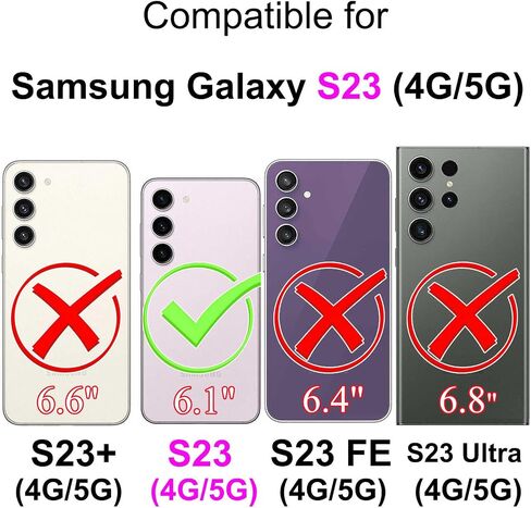 Designed for Samsung Galaxy S23 5G Case Wallet,Women Flip Folio Cover with Embossed PU Leather Stand Credit Card Holders Slots Wrist Strap Phone Case for Samsung S23 5G 6.1 Inch (Blue Butterfly) in Kuwait