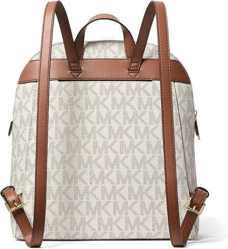 Michael Kors Dallas Medium Signature Logo Backpack (Brown/Luggage) in Saudi Arabia