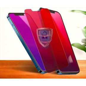 JiSiTeCai-Phone Privacy Screen Glass Protector - ipone14Pro Max 6.7" gradient color plated glass anti-privacy anti-blue screen protector