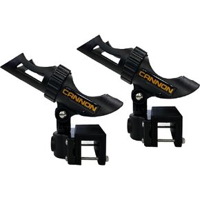 2X Woodlander Outdoors Pontoon Rod Holder 1 1/4" (32mm) Square Rail Spinning and Baitcaster Rods (2pack)