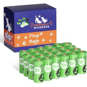 360 Count Dog Poop Bags. Dog Waste Bags, Use Poop Bags for Puppys. 24 Dog Poop Bag Rolls. Lavender Scent Dog Poop Bags. Scented. (Green)