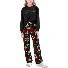 Girls' Clothing Sets,Girls Clothes Solid Color Sweatshirt with Twist + Unique High Seam Pants Girls Fall Outfits 7-16T