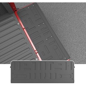 powoq 6.5FT Truck Bed Mat Floor Mat Compatible with 2015-2024 Ford F150 Truck Bed Liner Cargo Liner TPE Floor Liner Replacement for 2015-2024 Ford F150 Accessories(3-Fold 6.5FT Bed Mat+Floor Mat)
