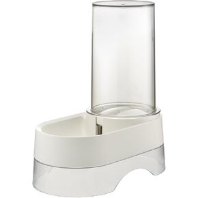 Richell: Elevated Gravity Water Dispenser - White - Pet, Dogs & Cats, 1 Gallon Capacity Clear Tank, BPA-Free Plastic, Optional Height Stand