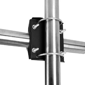 Antenna Mast Cross-Over Bracket Kit with Heavy Duty Right-Angle Plate & Mounting Hardware U Bolts, Heavy Duty Antenna Pole Mounting Hardware for Outdoor TV Antenna, Patio Umbrella