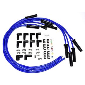 A-Team Performance - Silicone High Performance Spark Plug Wire Set Universal Fit V8 V6 Plus Coil Wire - Compatible with Buick Cadillac Chevy GMC Ford Mopar Oldsmobile Pontiac 8.0mm (Red)