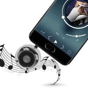 Cuifati Mini 3.5mm Plug Speaker, Soft HiFi Stereo Speaker, Pillow Speaker Portable Plug in Speaker with 3.5mm Aux Audio Input, for Cellphone PC Laptop Tablet