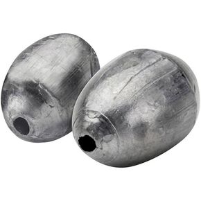 SOUTH BEND Egg Sinker Weights, Fishing Weight Egg Shape, 1, 1.5, 2,3, 4, 6, 8 Ounce
