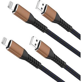 Long iPhone Charger Cord 10ft,Apple Certified 2-Pack Lightning Cable 10 ft USB Apple Charging Cord for iPhone 14/13/12/11/11Pro/11Max/ X/XS/XR/XS Max/8/7/6/5S/SE/iPad Mini Air/Red