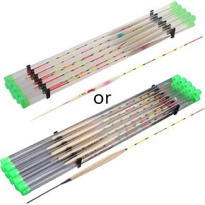 10Pcs Wood Fishing Float for Tank Slip Drift Tube Bobber Tackle Tool Accessories, 28cm