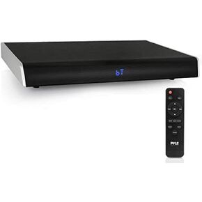 Pyle Surround Sound TV Sound Bar - مكبر صوت لاسلكي متوافق مع البلوتوث للتلفزيون مع مكبر صوت مدمج - نظام شريط صوت التلفزيون مع LCD/HDMI/بصري/RCA/AUX/USB/محوري PSBV630HDBT.5، أسود