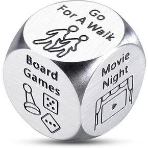 Food Dice Game Food Decision Dice Anniversary Valentines Day Gifts for Her Him Boyfriend Girlfriend Christmas Birthday Gifts for Wife Husband Men Women Stocking Stuffers Romantic Date Night Ideas Gift