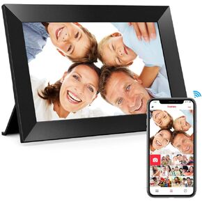 Frameo 10.1 Inch WiFi Digital Picture Frame, 1280x800 HD IPS Touch Screen Photo Frame Electronic, 32GB Memory, Auto-Rotate, Wall Mountable, Share Photos/Videos Instantly via Frameo App from Anywhere