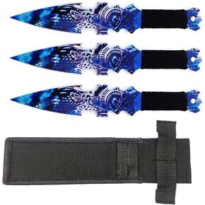 Dragon Eye ,Outdoor Training Stainless Steel Throwers 3pcs , Sheath