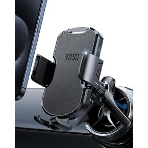 YOSH Car Phone Holder, 2024 Air Vent Car Phone Mount Big Phone Friendly with Rotatable Metal Hook & Triangle Support, Stable Universal Mobile Phone Mount for iPhone 16 15 14 13 12 Pro Max Samsung S24