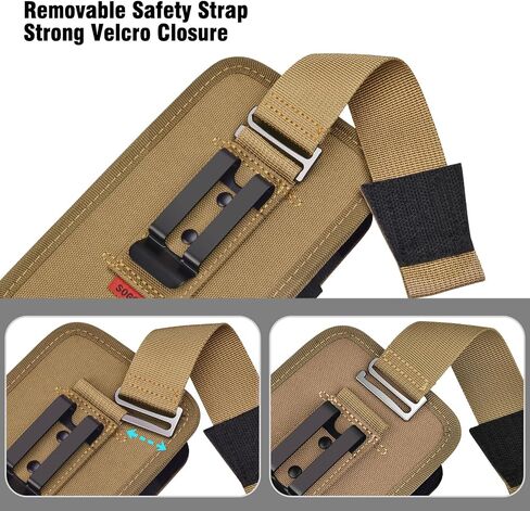 Holster with Belt Clip for Zebra Scanner, TC51, TC52, TC52x, TC56, TC57, TC57x, TC21, TC26, Handheld Barcode Carrying Pouch Scanner Case Holder with a Safety Strap, Large in Kuwait