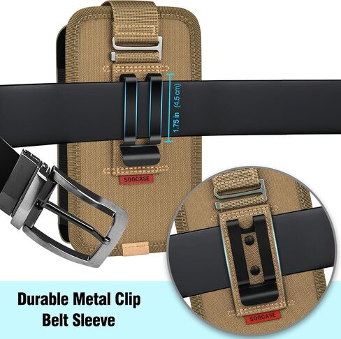 Holster with Belt Clip for Zebra Scanner, TC51, TC52, TC52x, TC56, TC57, TC57x, TC21, TC26, Handheld Barcode Carrying Pouch Scanner Case Holder with a Safety Strap, Large in Kuwait