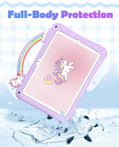 حافظة لهاتف سامسونج جالاكسي تاب A9 بلس مقاس 11 بوصة - كارتون بناتي لطيف كاواي جميل بنفسجي بتصميم فريد من نوعه غطاء سيليكون مع حامل دوار وحزام نسائي فوندا لهاتف سامسونج A9 بلس اللوحي in Kuwait