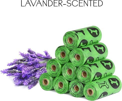 360 Count Dog Poop Bags. Dog Waste Bags, Use Poop Bags for Puppys. 24 Dog Poop Bag Rolls. Lavender Scent Dog Poop Bags. Scented. (Green) in Saudi Arabia