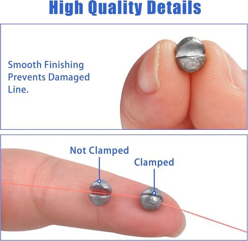 Split Shot Weights Kit,4.23OZ Fishing Sinker Tackle Box 7 Sizes Removable Fishing Split Shot Sinker Assortment for Saltwater Freshwater in Saudi Arabia