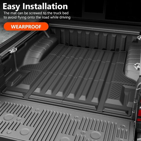 powoq 5FT Truck Bed Mat Floor Mat Compatible with 2022-2024 Nissan Frontier Crew Cab Bed Liner Replacement for 2022-2024 Nissan Frontier Accessories in Saudi Arabia