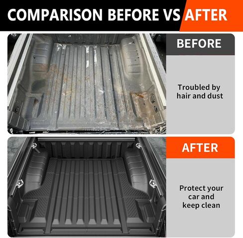 powoq 5FT Truck Bed Mat Floor Mat Compatible with 2022-2024 Nissan Frontier Crew Cab Bed Liner Replacement for 2022-2024 Nissan Frontier Accessories in Saudi Arabia