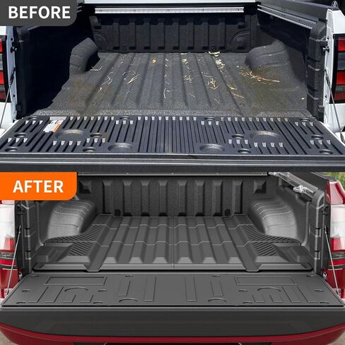 powoq 5FT Truck Bed Mat Floor Mat Compatible with 2022-2024 Nissan Frontier Crew Cab Bed Liner Replacement for 2022-2024 Nissan Frontier Accessories in Saudi Arabia