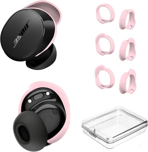 [3 أزواج] أغطية أطراف الأذن لسماعات الأذن Bose New QuietComfort (2024)، ملحقات غطاء خطاف الأذن الرياضي من السيليكون لسماعات الأذن Bose New QC، مجموعة بديلة مضادة للانزلاق (S، M، L) (أسود) in Saudi Arabia