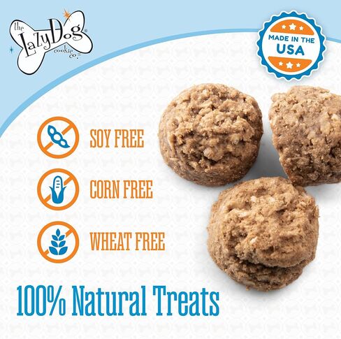 The Lazy Dog Cookie Co. ساندويتش الديك الرومي المتبقي، الديك الرومي والبطاطا الحلوة المخبوزة بشكل طري، علاجات طبيعية للكلاب لفصلي الخريف وعيد الشكر، مكونات خالية من القمح ومحدودة، مصنوعة في الولايات المتحدة الأمريكية، 5 أونصة. (عبوة من 1) in Saudi Arabia