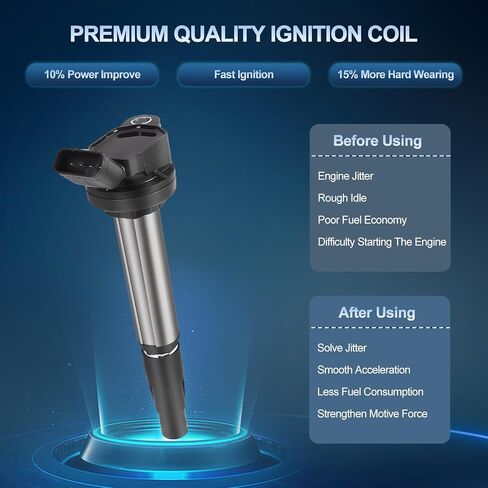 Ignition Coil Pack UF617 Replacement for Nissan 370Z Infiniti EX37 FX37 G37 M37 Q50 Q60 Q70 QX50 QX70 V6 3.7L 5.0L 5.6L Set of 6 in Saudi Arabia