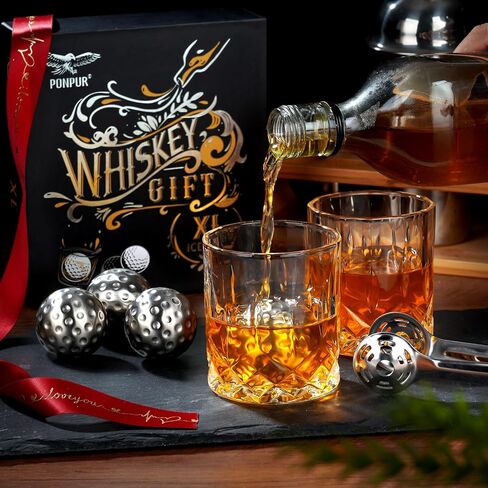 Gifts for Men Him Dad Christmas, Whiskey Stone Gifts for Husband Anniversary, Unique Birthday Gift Ideas for Dad from Daughter Son Wife, Cool Stuff, Bourbon Gadgets for Grandpa Uncle Father in Saudi Arabia