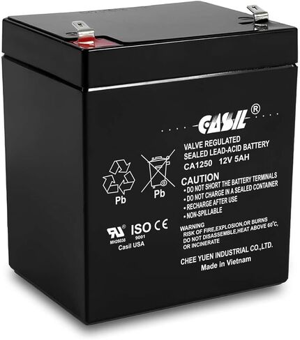 بطارية 12 فولت 9ah قابلة لإعادة الشحن من حمض الرصاص SLA AGM F2 بواسطة Casil 2 Pack، استبدال لشفرات الحلاقة e200 e200s e225 e300 in Saudi Arabia