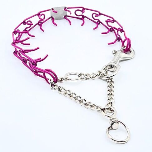 Clasp 2.25mm Stainless Dog Training Collar for Large Breeds | 16" Prong Collar for Dogs 26lbs & Up | No-Pull Collar | Dog/Puppy Training & Behavior Aid in Saudi Arabia