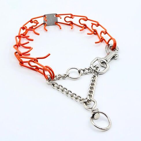 Clasp 2.25mm Stainless Dog Training Collar for Large Breeds | 16" Prong Collar for Dogs 26lbs & Up | No-Pull Collar | Dog/Puppy Training & Behavior Aid in Saudi Arabia