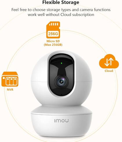 Imou Security Camera Indoor Camera Pan/Tilt Wireless Home Camera, Plug-in WiFi Camera Baby Monitor with Night Vision, 2-Way Audio, Human & Sound Detection, Motion Tracking(2.4G ONLY) in Saudi Arabia